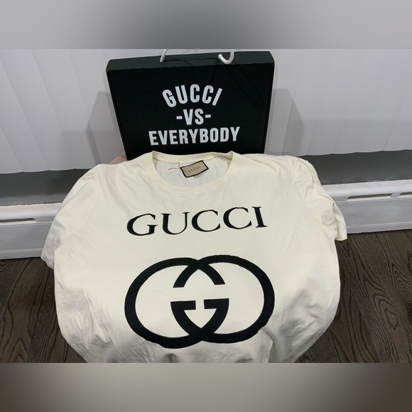 Gucci Other - PRE-OWNED!!! Oversize T-shirt with
Interlocking G Size XXXL